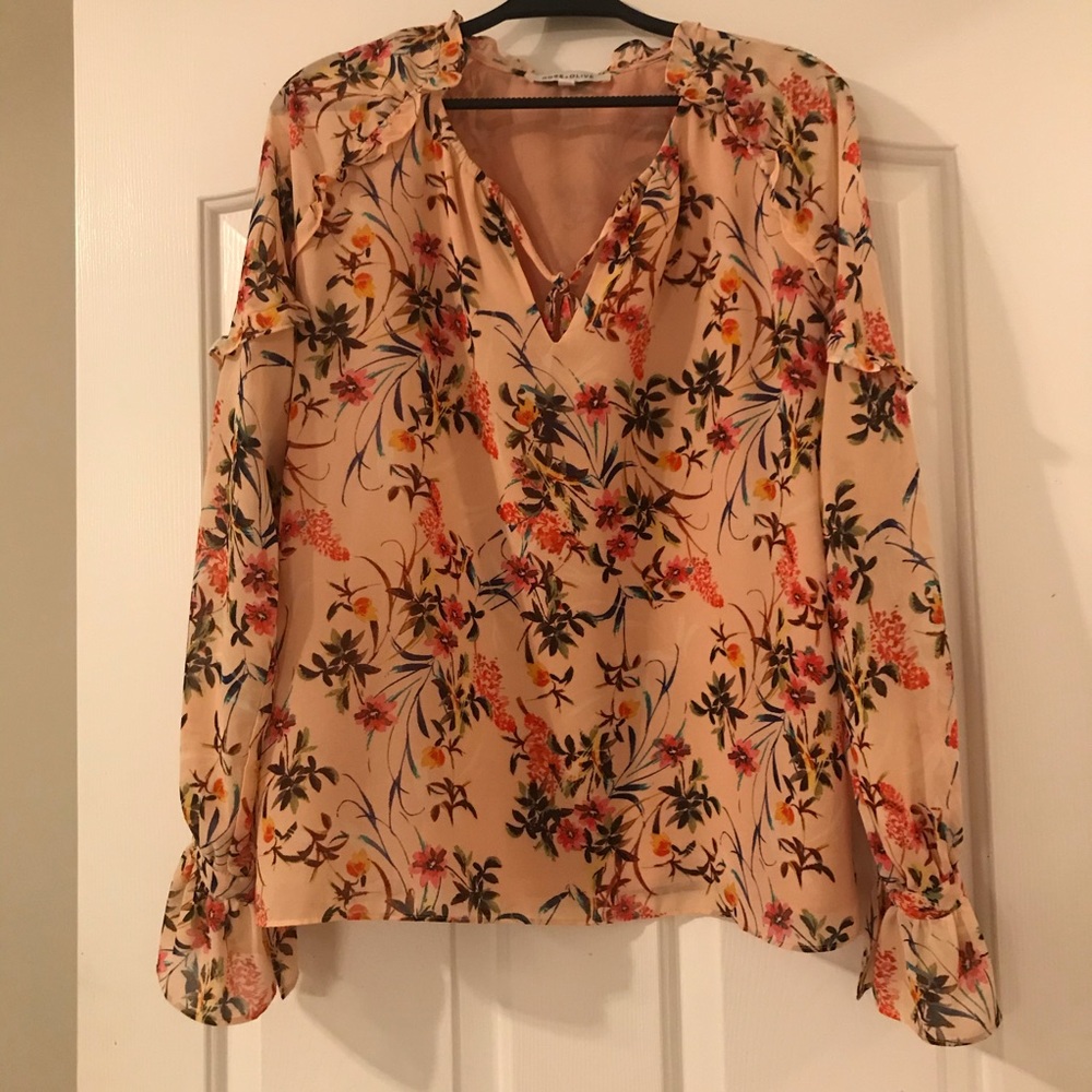 Rose and Olive long sleeve floral blouse